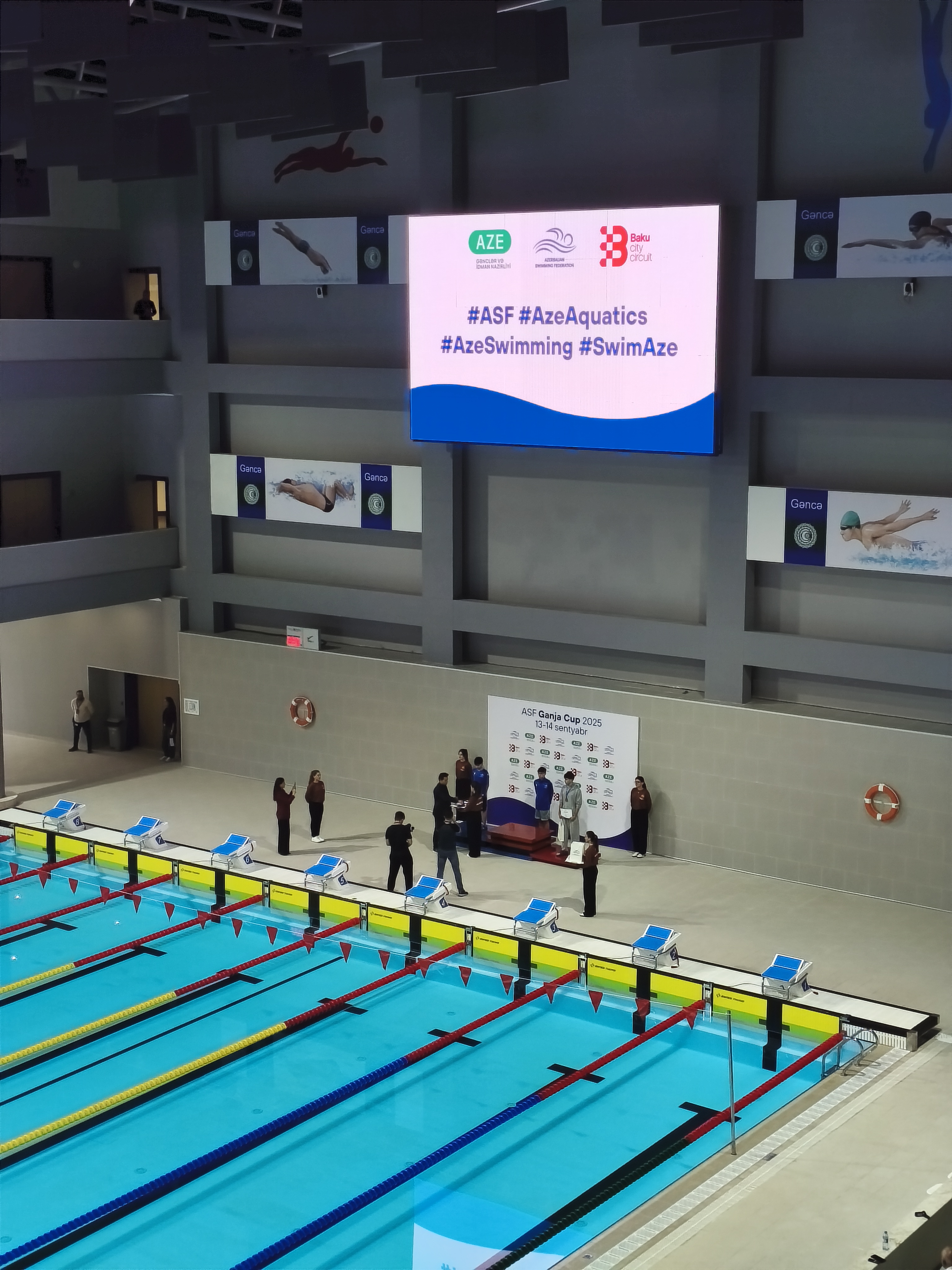 Die Schwimmföderation Aserbaidschans dankte der AVK GmbH für die technische Unterstützung beim ASF Ganja Cup 2025