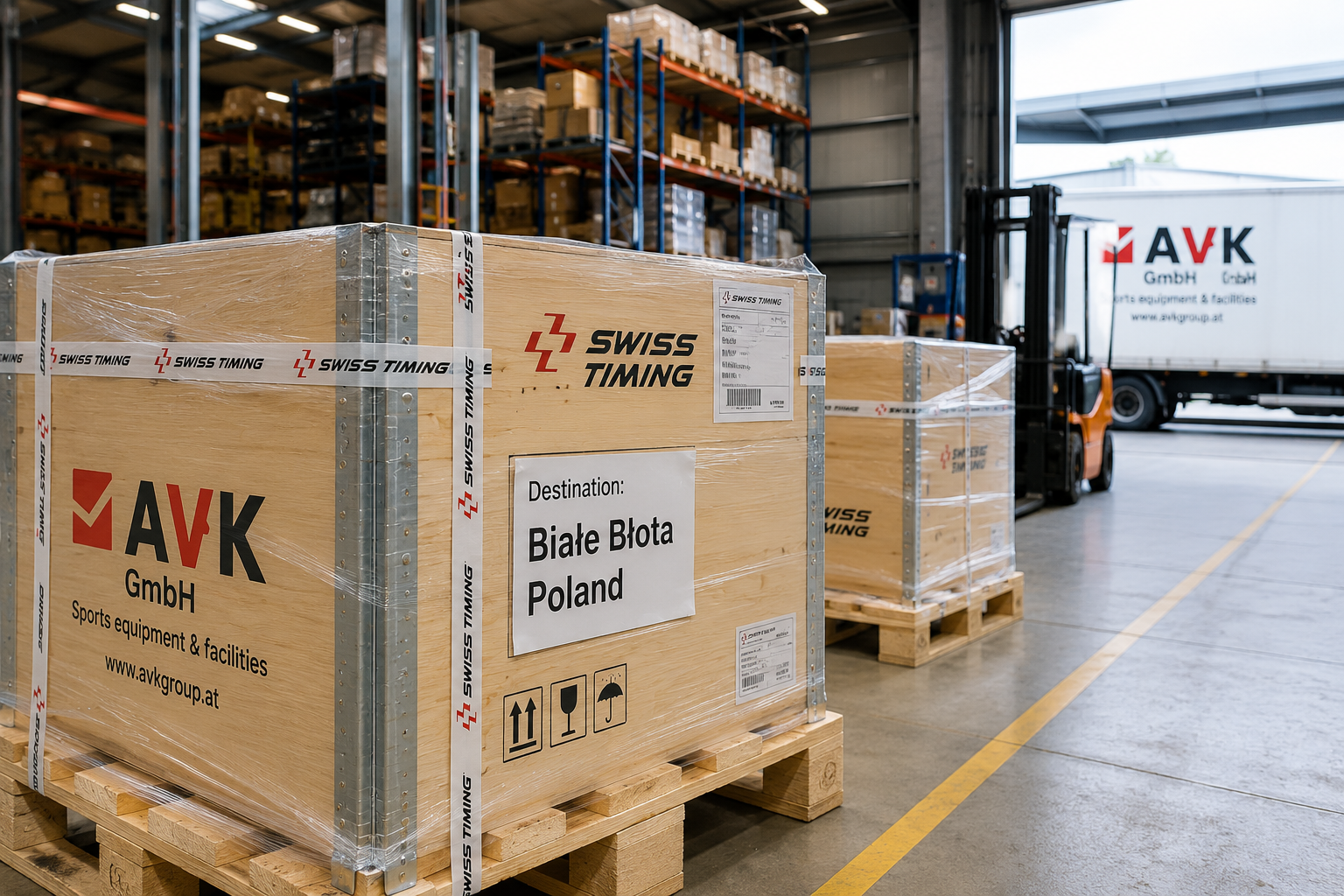 AVK GmbH lieferte Swiss Timing-Ausrüstung nach Polen