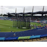 IAAF Aluminium Käfig für Hammerwurf mit Bodenhülsen