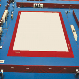 Trainingsboden mit Teppich- 14 x 14 m. FIG anerkannt