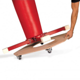 Transporttrolley für Sprungtisch mit Podest-Unterbau