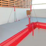 Erhöhte Sprunggrube