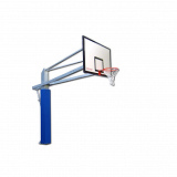 Basketball-Anlage mit Steckdosen