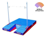 Wettkampf-Landeanlage für den Stabhochsprung 8 × 6 × 0,8 / 0,5 m, World Athletics-zertifiziert