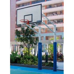 Doppelte stationäre Aussen Basketball Ständer doppelte-stationre-aussen-basketball-stnder
