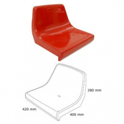 Monoblock-Sitz mit mittelhoher Rückenlehne AVDP1004