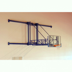 Basketball-Anlage für die Wand, TREVI Modell. FIBA-Zertifikat.  AVSS1191