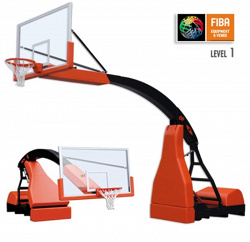 Hydrospiel ACE tragbare Basketball-Anlage. FIBA-Zertifikat. AVSS1195