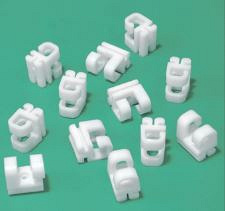 Set von Sicherheitsnetzhalter aus Kunststoff AVSS1263