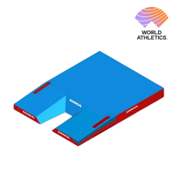 Wettkampf-Landeanlage für den Stabhochsprung 8 × 6 × 0,8 / 0,4 m, World Athletics-zertifiziert AVDM1014
